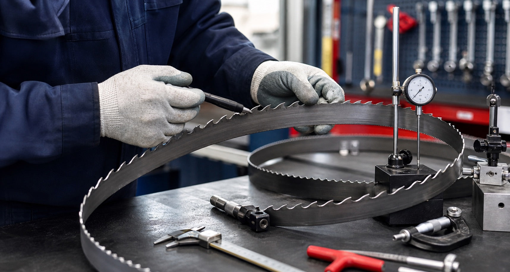Stellite bandsaw blade service